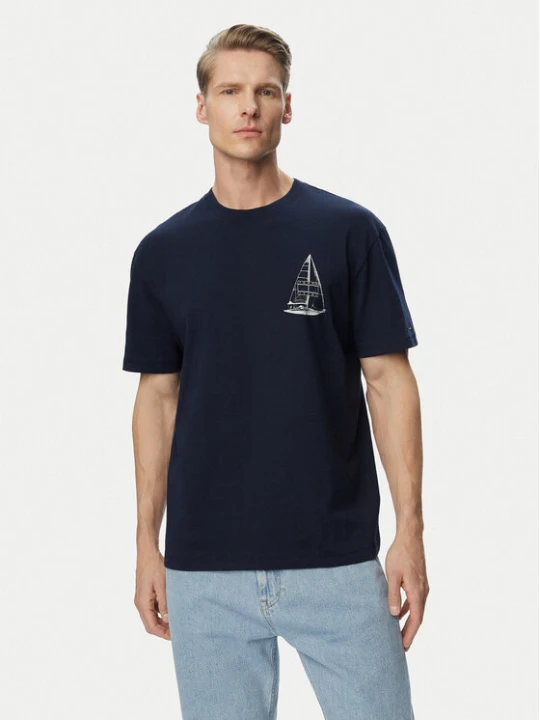 Zdjęcie produktu Tommy Jeans T-Shirt Sailboat DM0DM23184 Granatowy Regular Fit