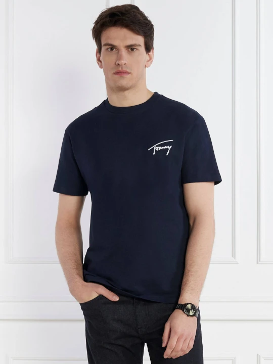 Zdjęcie produktu Tommy Jeans T-shirt SIGNATURE | Regular Fit granatowy