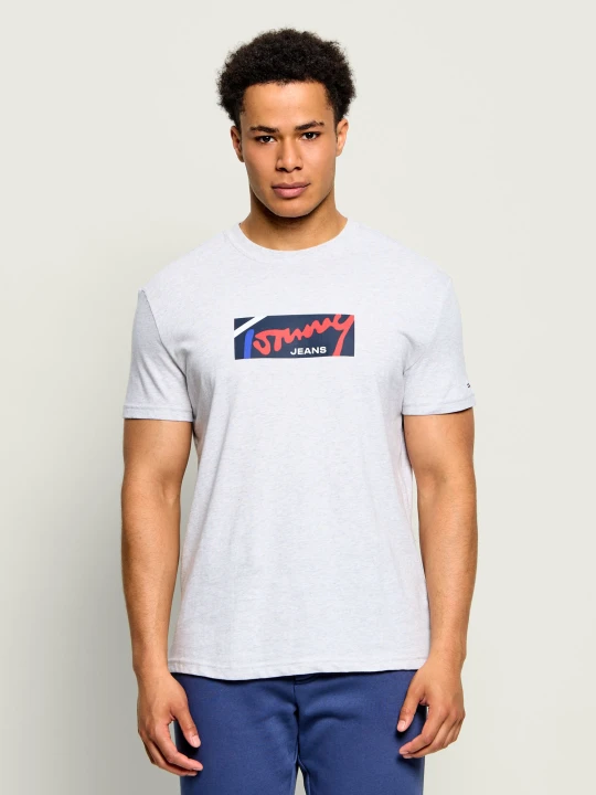 Zdjęcie produktu Tommy Jeans T-shirt Signature | Regular Fit szary