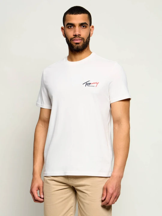 Zdjęcie produktu Tommy Jeans T-shirt | Slim Fit kremowy