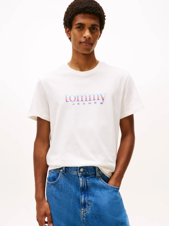 Zdjęcie produktu Tommy Jeans T-shirt | Slim Fit ecru