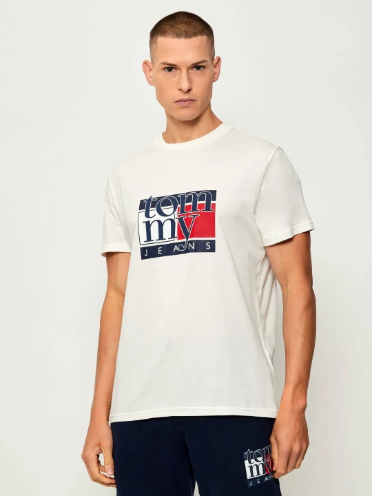 Zdjęcie produktu Tommy Jeans T-shirt | Slim Fit ecru