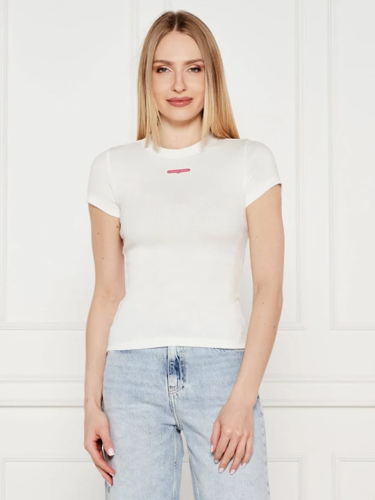 Zdjęcie produktu Tommy Jeans T-shirt | Slim Fit ecru
