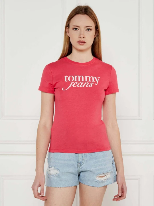 Zdjęcie produktu Tommy Jeans T-shirt | Slim Fit różowy