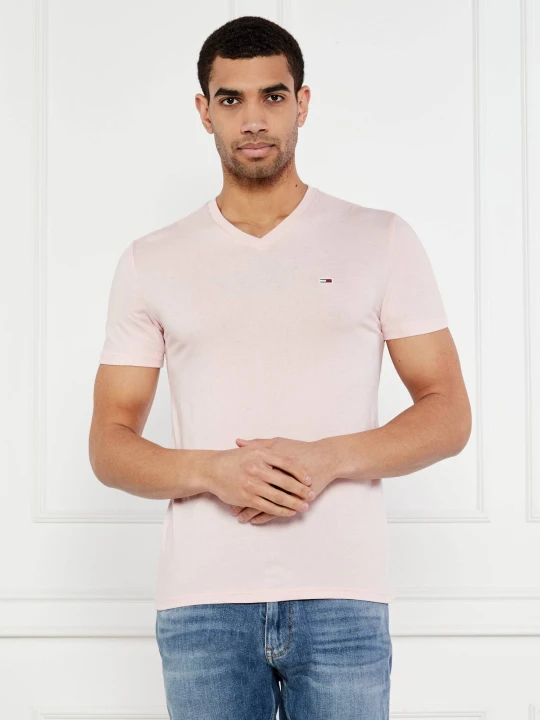 Zdjęcie produktu Tommy Jeans T-shirt | Slim Fit pudrowy róż