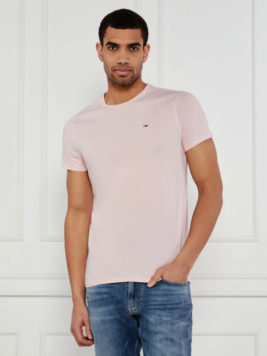 Zdjęcie produktu Tommy Jeans T-shirt | Slim Fit pudrowy róż
