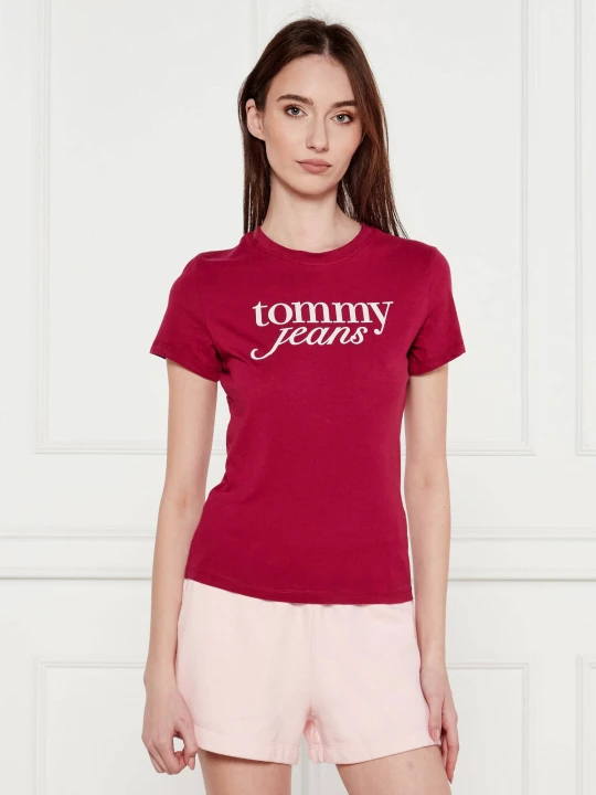 Zdjęcie produktu Tommy Jeans T-shirt | Slim Fit malinowy