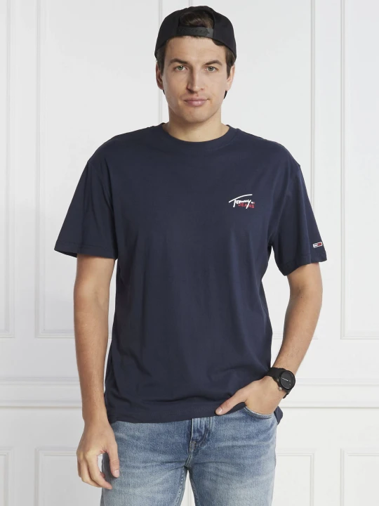 Zdjęcie produktu Tommy Jeans T-shirt SMALL FLAG | Classic fit granatowy