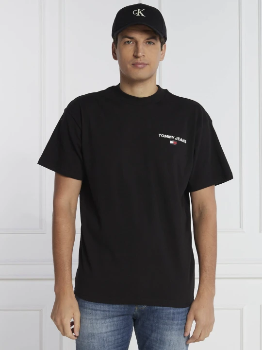 Zdjęcie produktu Tommy Jeans T-shirt TJM RLX MOCK NECK TEE | Relaxed fit czarny