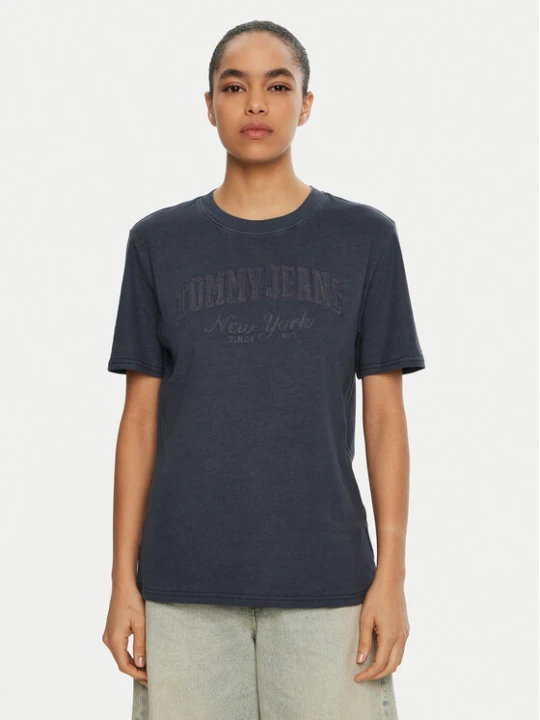 Zdjęcie produktu Tommy Jeans T-Shirt Varsity DW0DW19444 Granatowy Regular Fit