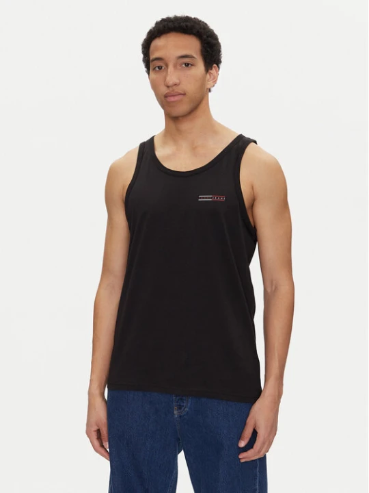 Zdjęcie produktu Tommy Jeans Tank top Entry Graphic DM0DM20790 Czarny Slim Fit