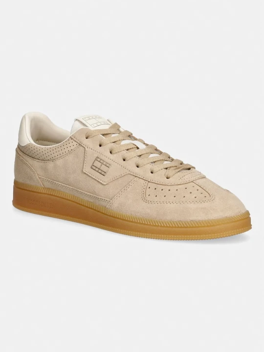 Zdjęcie produktu Tommy Jeans THE GREENWHCH EDGE SUEDE sneakersy męskie zamszowe beżowy