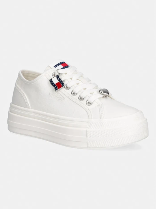 Zdjęcie produktu Tommy Jeans TJW FLATFORM SNEAKER CHARMS tenisówki damskie biały