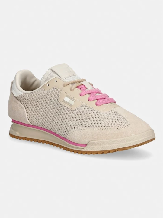 Zdjęcie produktu Tommy Jeans TJW LOW PROFILE RUNNER KNIT sneakersy damskie beżowy
