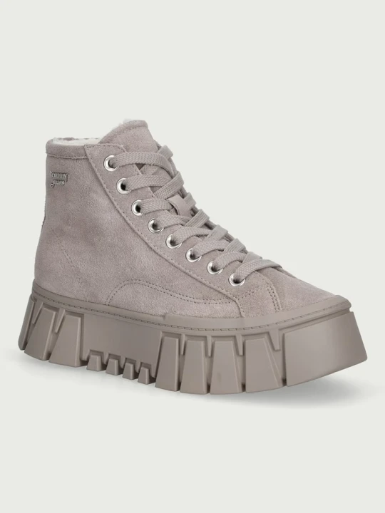 Zdjęcie produktu Tommy Jeans TJW PLATFORM SNEAKER MC WL sneakersy damskie zamszowe szary