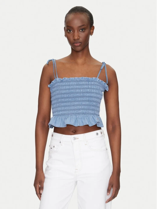 Zdjęcie produktu Tommy Jeans Top DW0DW20284 Niebieski Regular Fit