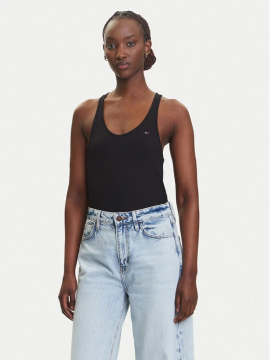 Zdjęcie produktu Tommy Jeans Top DW0DW20917 Czarny Regular Fit