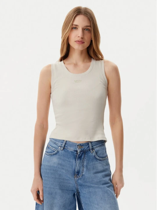 Zdjęcie produktu Tommy Jeans Top DW0DW21369 Beżowy Slim Fit