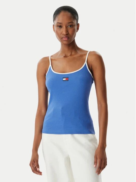 Zdjęcie produktu Tommy Jeans Top DW0DW22261 Niebieski Slim Fit