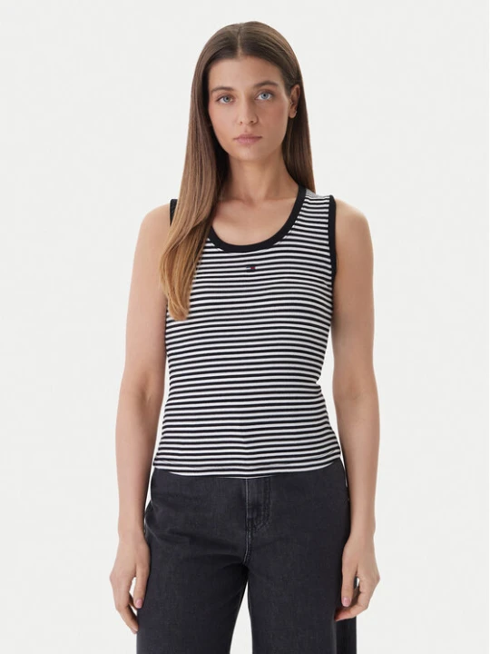 Zdjęcie produktu Tommy Jeans Top Essential DW0DW20673 Czarny Regular Fit