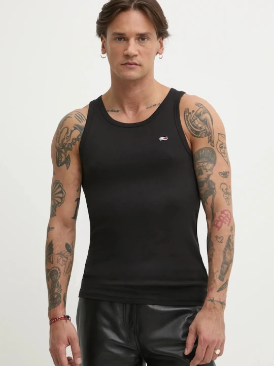 Zdjęcie produktu Tommy Jeans top męski bawełniany 2-pack czarny