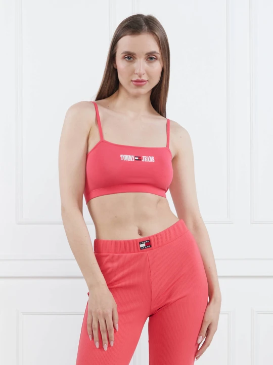 Zdjęcie produktu Tommy Jeans Top TJW ULTR CRP ARCHIVE STRAP | Cropped Fit różowy