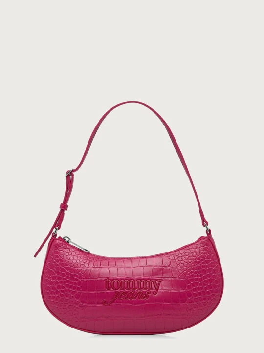Zdjęcie produktu Tommy Jeans torebka hobo damska z imitacji skóry różowy