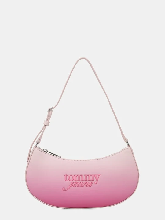 Zdjęcie produktu Tommy Jeans torebka shopper damska z imitacji skóry różowy