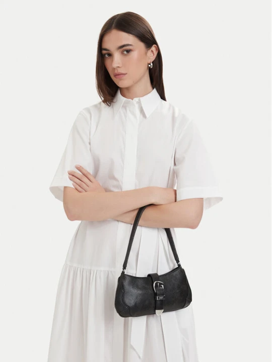 Zdjęcie produktu Tommy Jeans Torebka Tjw Cool Leather Shoulder Bag AW0AW18788 Czarny