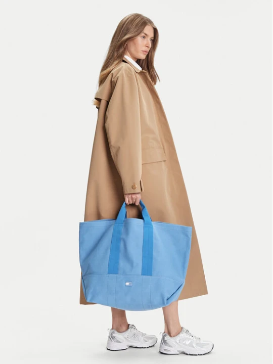 Zdjęcie produktu Tommy Jeans Torebka Tjw Tote Edition Canvas AW0AW17542 Niebieski
