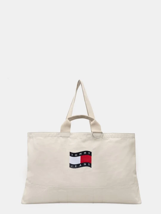 Zdjęcie produktu Tommy Jeans torebka tote damska beżowy