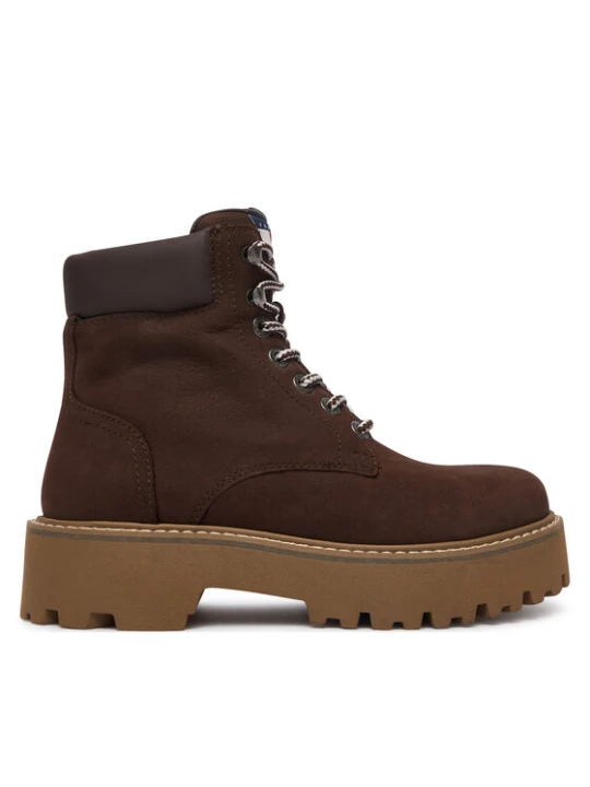 Zdjęcie produktu Tommy Jeans Trapery Tjw Platform Nubuck Boots EN0EN03114 Brązowy