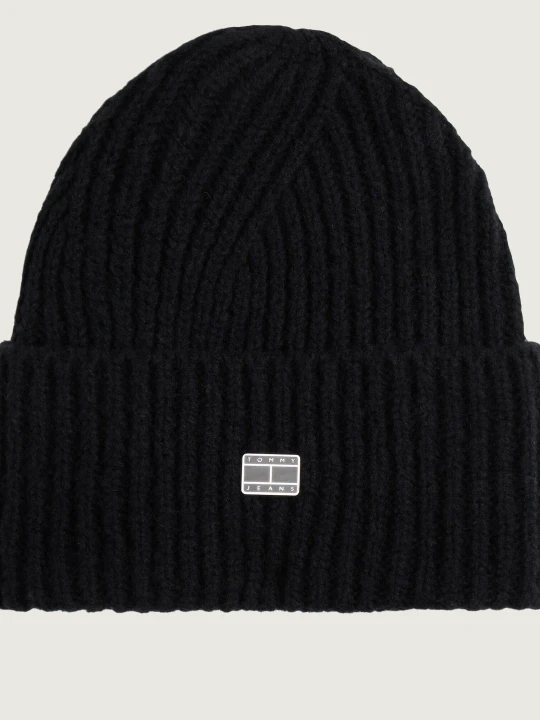 Zdjęcie produktu Tommy Jeans Wełniana czapka czarny