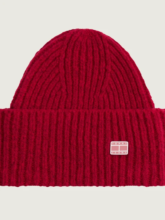 Zdjęcie produktu Tommy Jeans Wełniana czapka czerwony