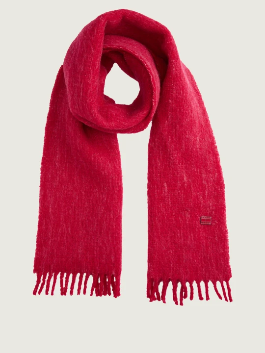 Zdjęcie produktu Tommy Jeans Wełniany szal HERITAGE różowy