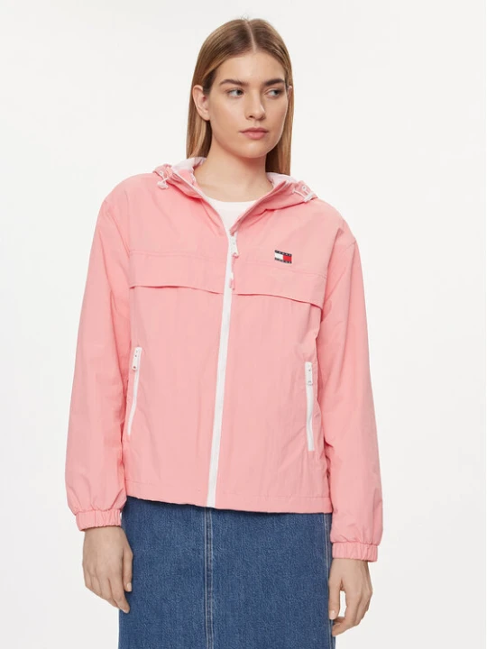 Zdjęcie produktu Tommy Jeans Wiatrówka Chicago DW0DW17747 Różowy Regular Fit