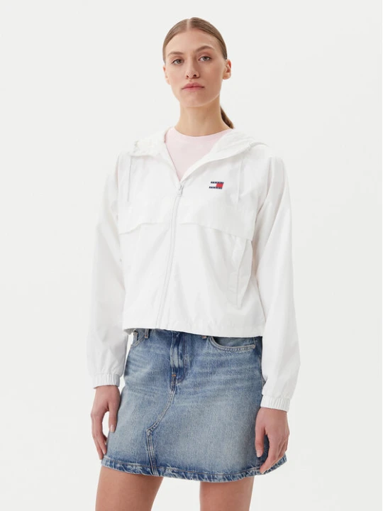 Zdjęcie produktu Tommy Jeans Wiatrówka Essential DW0DW20672 Biały Relaxed Fit