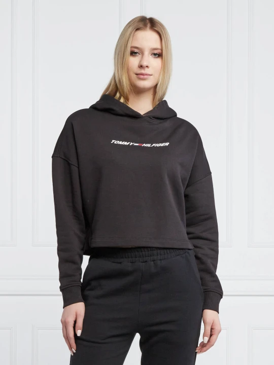 Zdjęcie produktu Tommy Sport Bluza GRAPHIC | Cropped Fit czarny