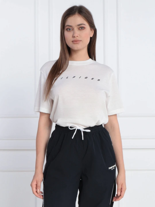 Zdjęcie produktu Tommy Sport T-shirt RELAXED LOGO | Relaxed fit biały
