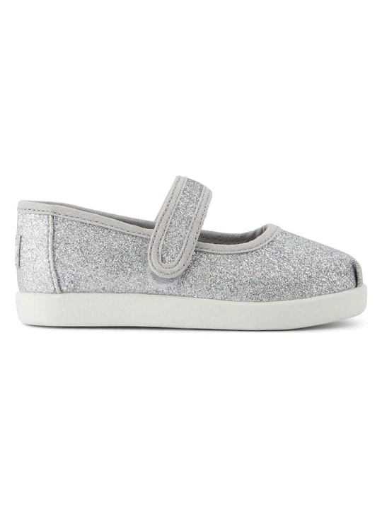 Zdjęcie produktu TOMS Baleriny w kolorze srebrnym z paskiem rozmiar: 28, 5