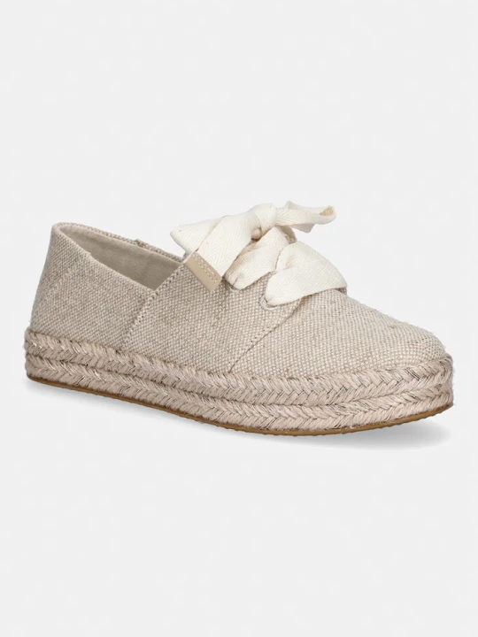 Zdjęcie produktu Toms espadryle damskie CAROLINA LACE UP beżowy