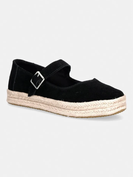Zdjęcie produktu Toms espadryle Mary Jane damskie zamszowe CAROLINA MARY JANE czarny
