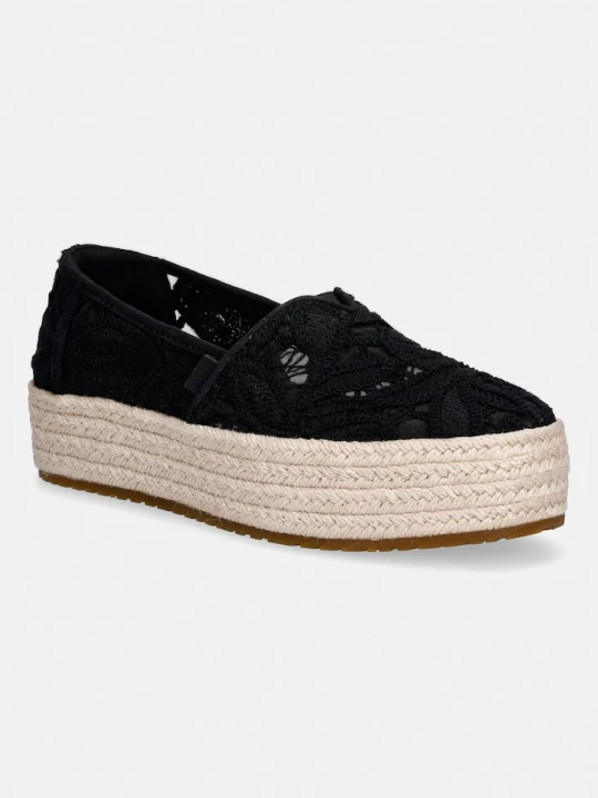 Zdjęcie produktu Toms espadryle na platformie damskie VALENCIA czarny