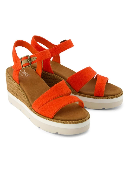 Zdjęcie produktu TOMS Sandały w kolorze czerwonym na koturnie rozmiar: 40