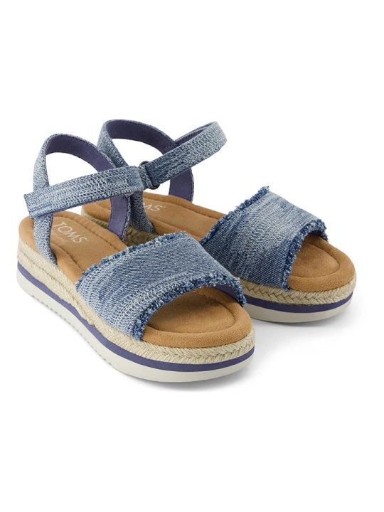 Zdjęcie produktu TOMS Sandały w kolorze niebieskim na koturnie rozmiar: 36, 5