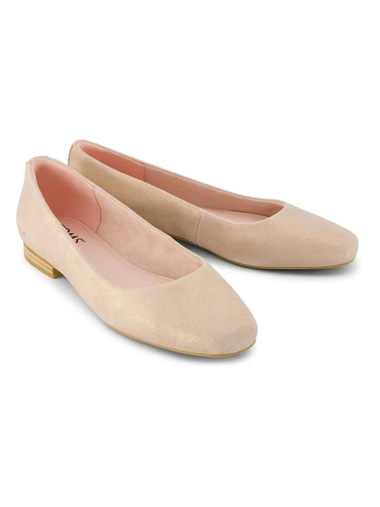 Zdjęcie produktu TOMS Skórzane baleriny w kolorze jasnoróżowym rozmiar: 40