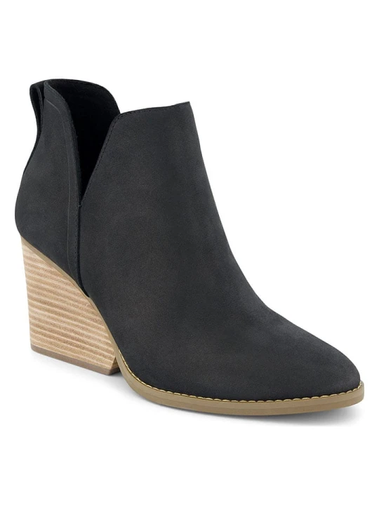 Zdjęcie produktu TOMS Skórzane botki w kolorze granatowym na obcasie rozmiar: 40