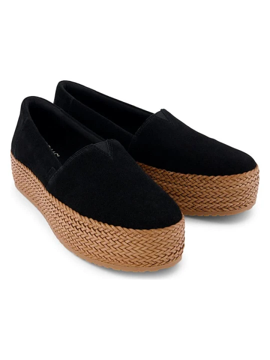 Zdjęcie produktu TOMS Skórzane espadryle w kolorze czarnym rozmiar: 42