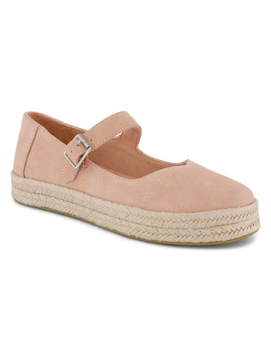 Zdjęcie produktu TOMS Skórzane espadryle w kolorze jasnoróżowym rozmiar: 37, 5