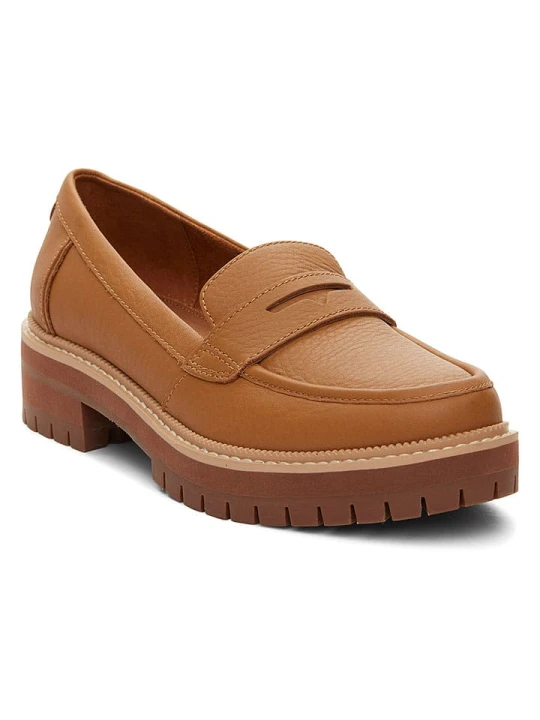 Zdjęcie produktu TOMS Skórzane mokasyny w kolorze jasnobrązowym rozmiar: 40